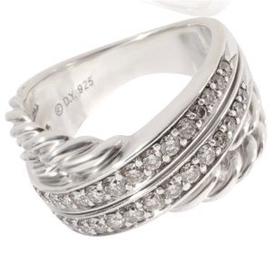 David Yurman Rope Crossover Ring *LIKE NEW size 7